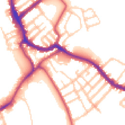 Daytime road noise heatmap for SW17 0LY