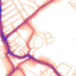 Daytime road noise heatmap for SW17 0PH