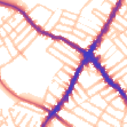 Daytime road noise heatmap for SW17 0QP