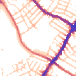 Daytime road noise heatmap for SW17 0QT