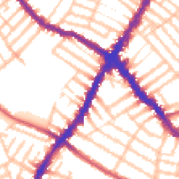 Daytime road noise heatmap for SW17 0RR