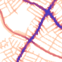 Daytime road noise heatmap for SW17 0RZ