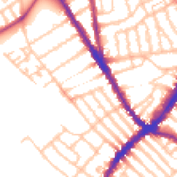 Daytime road noise heatmap for SW17 7DD