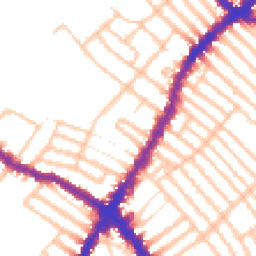 Daytime road noise heatmap for SW17 7EY