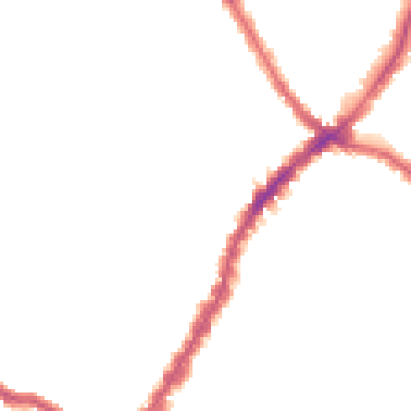 Night-time road noise heatmap for SW17 7LH