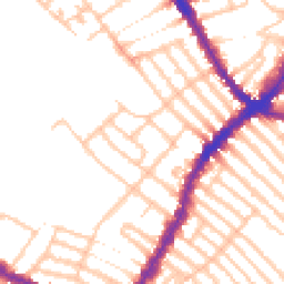 Daytime road noise heatmap for SW17 7LY