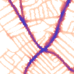 Daytime road noise heatmap for SW17 7RD