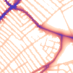 Daytime road noise heatmap for SW17 8ED