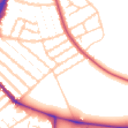 Daytime road noise heatmap for SW17 8JS