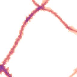 Night-time road noise heatmap for SW17 8NE