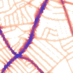 Daytime road noise heatmap for SW17 8QD