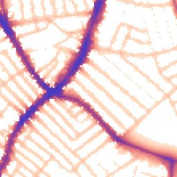 Daytime road noise heatmap for SW17 8RL