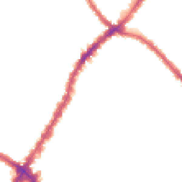 Night-time road noise heatmap for SW17 8SB