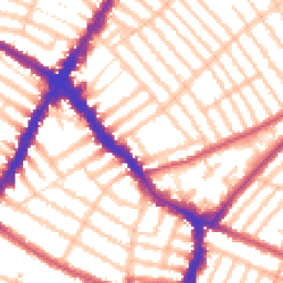 Daytime road noise heatmap for SW17 8TQ