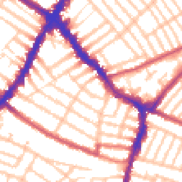 Daytime road noise heatmap for SW17 9AD