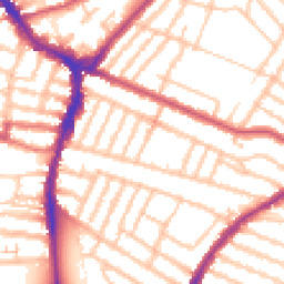 Daytime road noise heatmap for SW17 9EG