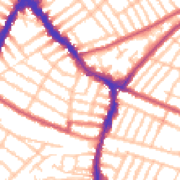 Daytime road noise heatmap for SW17 9HB
