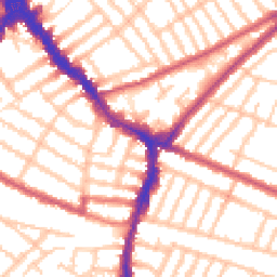 Daytime road noise heatmap for SW17 9HF