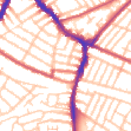 Daytime road noise heatmap for SW17 9HL