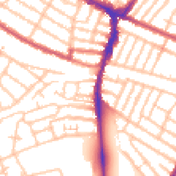 Daytime road noise heatmap for SW17 9HT