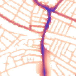 Daytime road noise heatmap for SW17 9HY