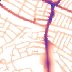 Daytime road noise heatmap for SW17 9HZ