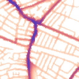 Daytime road noise heatmap for SW17 9JJ