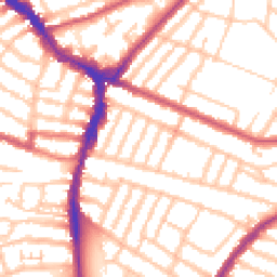Daytime road noise heatmap for SW17 9JN