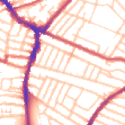 Daytime road noise heatmap for SW17 9JW