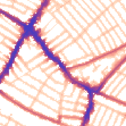 Daytime road noise heatmap for SW17 9PE