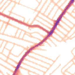 Daytime road noise heatmap for SW17 9RF