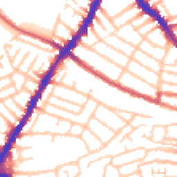 Daytime road noise heatmap for SW17 9RL