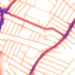 Daytime road noise heatmap for SW17 9RQ
