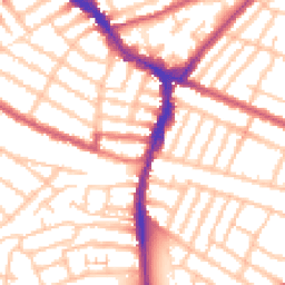 Daytime road noise heatmap for SW17 9SR