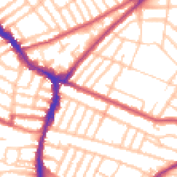 Daytime road noise heatmap for SW17 9TA