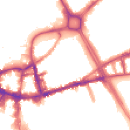 Night-time road noise heatmap for SW18 1AD