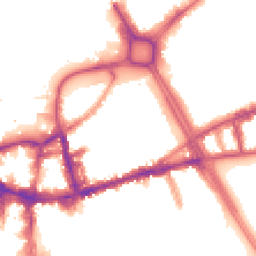 Night-time road noise heatmap for SW18 1AE