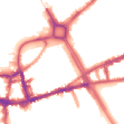 Night-time road noise heatmap for SW18 1AN