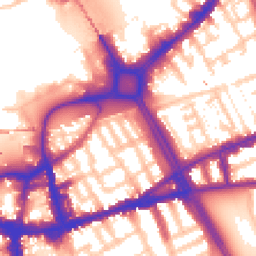Daytime road noise heatmap for SW18 1AW