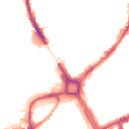 Night-time road noise heatmap for SW18 1AY