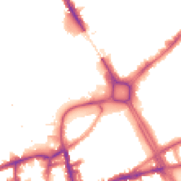 Night-time road noise heatmap for SW18 1AZ