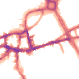 Night-time road noise heatmap for SW18 1BE
