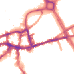 Night-time road noise heatmap for SW18 1BG