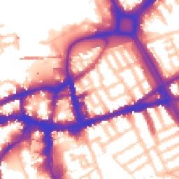 Daytime road noise heatmap for SW18 1BH