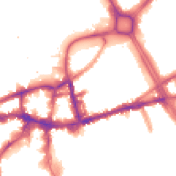 Night-time road noise heatmap for SW18 1BH