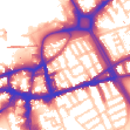 Daytime road noise heatmap for SW18 1BS