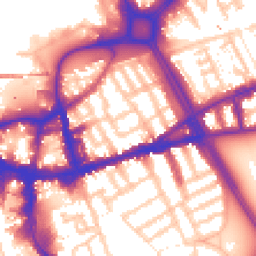 Daytime road noise heatmap for SW18 1BU