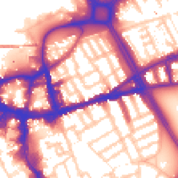 Daytime road noise heatmap for SW18 1BX