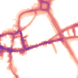 Night-time road noise heatmap for SW18 1BX