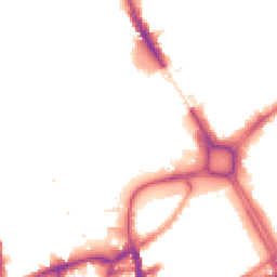 Night-time road noise heatmap for SW18 1BZ
